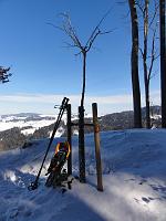  18. Februar 2012 - nach einer schönen Schneeschuhwanderung durch den tiefen Schnee kamen traurige Momente